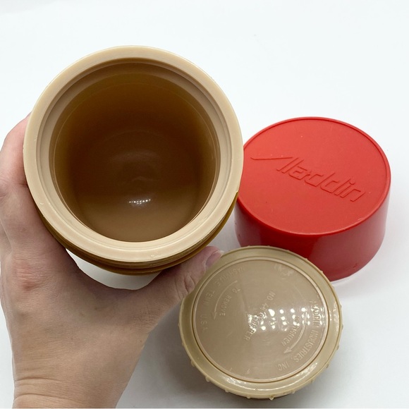 Vintage 1970s Aladdin Plaid Thermos Pint Size - Picture 9 of 13